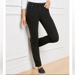 TALBOTS BLACK STRAIGHT LEG CORDUROYS size 6P